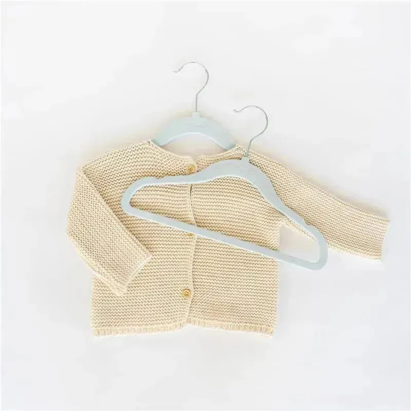 3 Sprouts - Velvet Baby Hangers, Non-Slip, Durable, Pack of 15, Blue