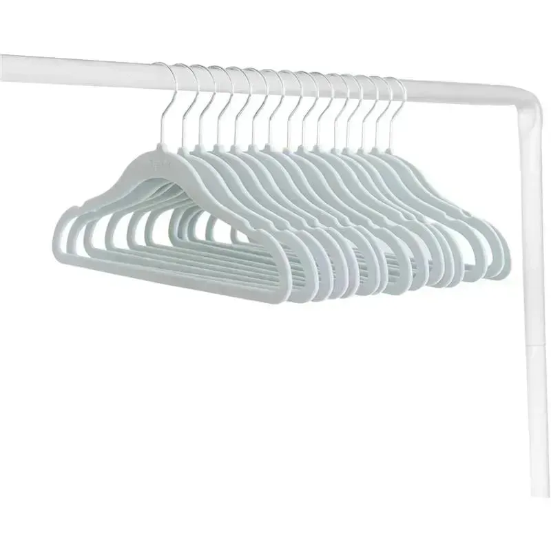 3 Sprouts - Velvet Baby Hangers, Non-Slip, Durable, Pack of 15, Blue