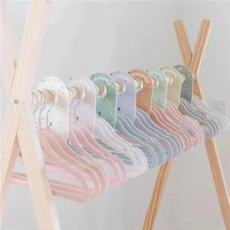 3 Sprouts - Velvet Baby Hangers, Non-Slip, Durable, Pack of 15, Blue