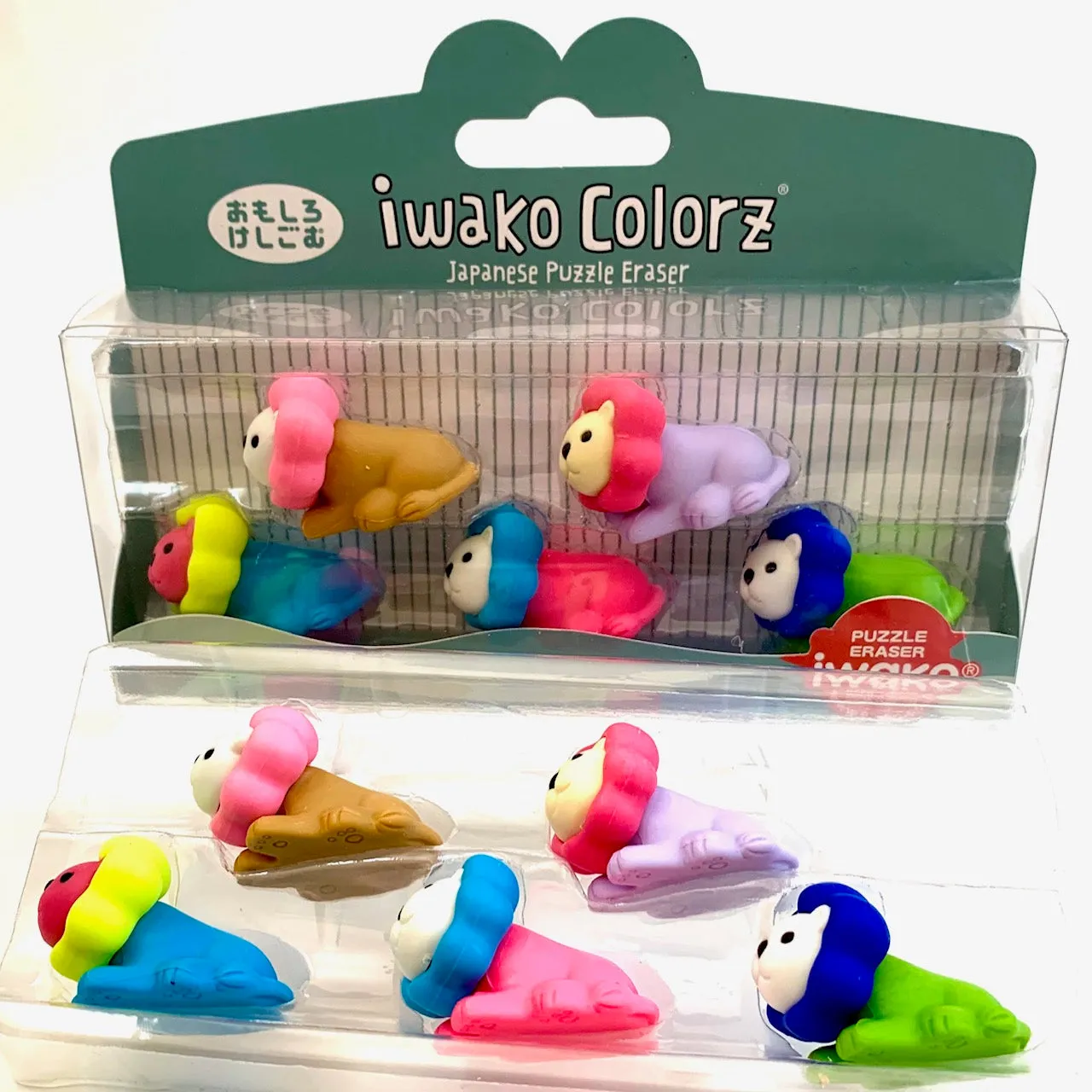 38458 Iwako Colorz Lion -12 boxes