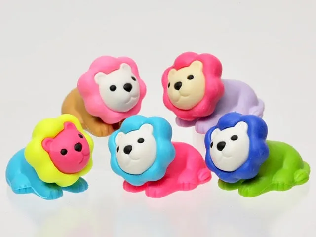 38458 Iwako Colorz Lion -12 boxes