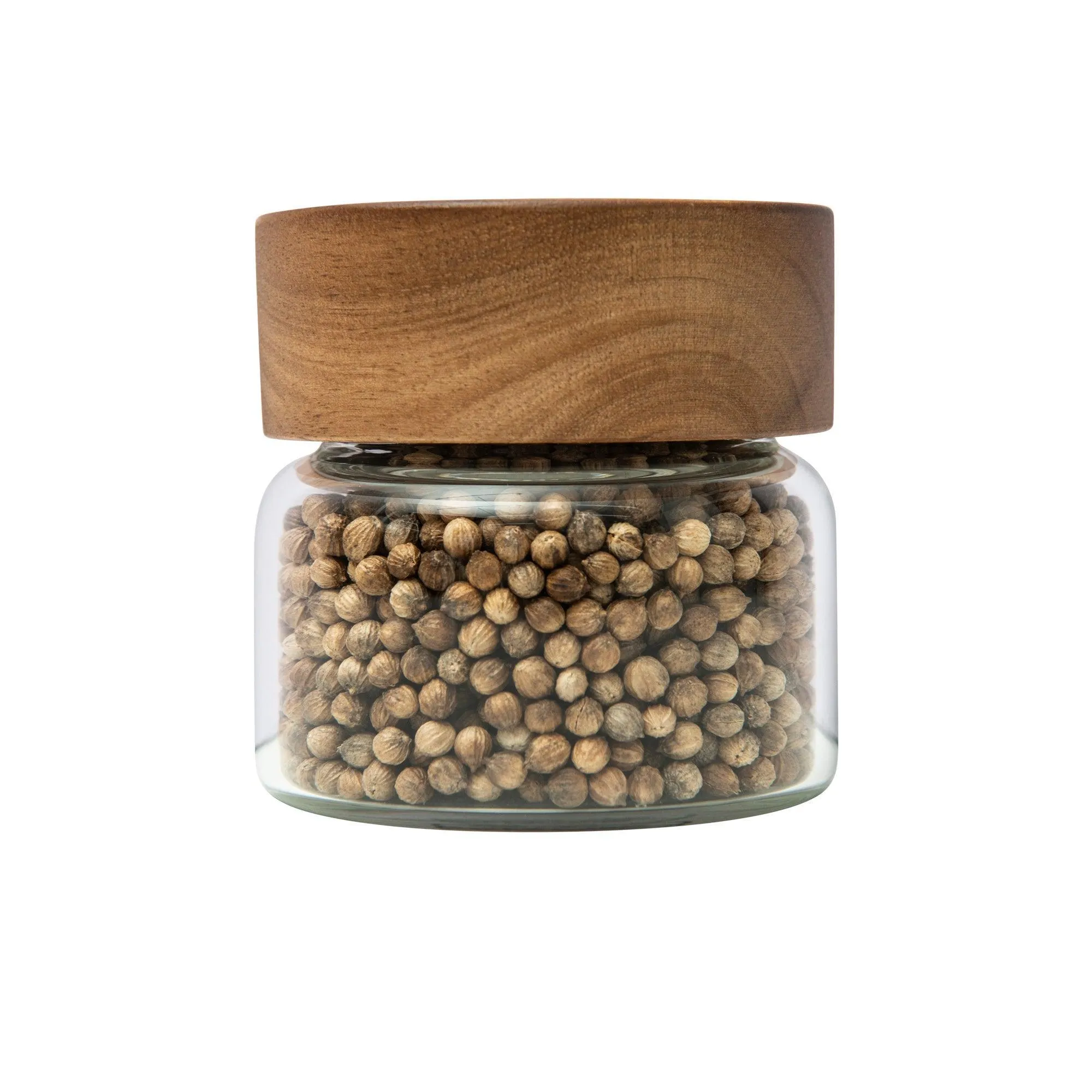 Acacia Glass Jar Deluxe Pantry Organisation Pack