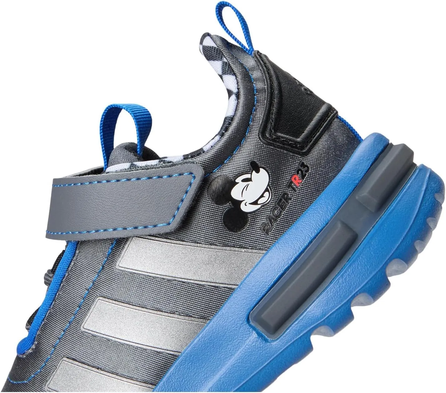 adidas Baby-Boy's Mickey Mouse Racer Tr 23 Elastic Lace Sportswear Shoes (Toddler) Sneaker