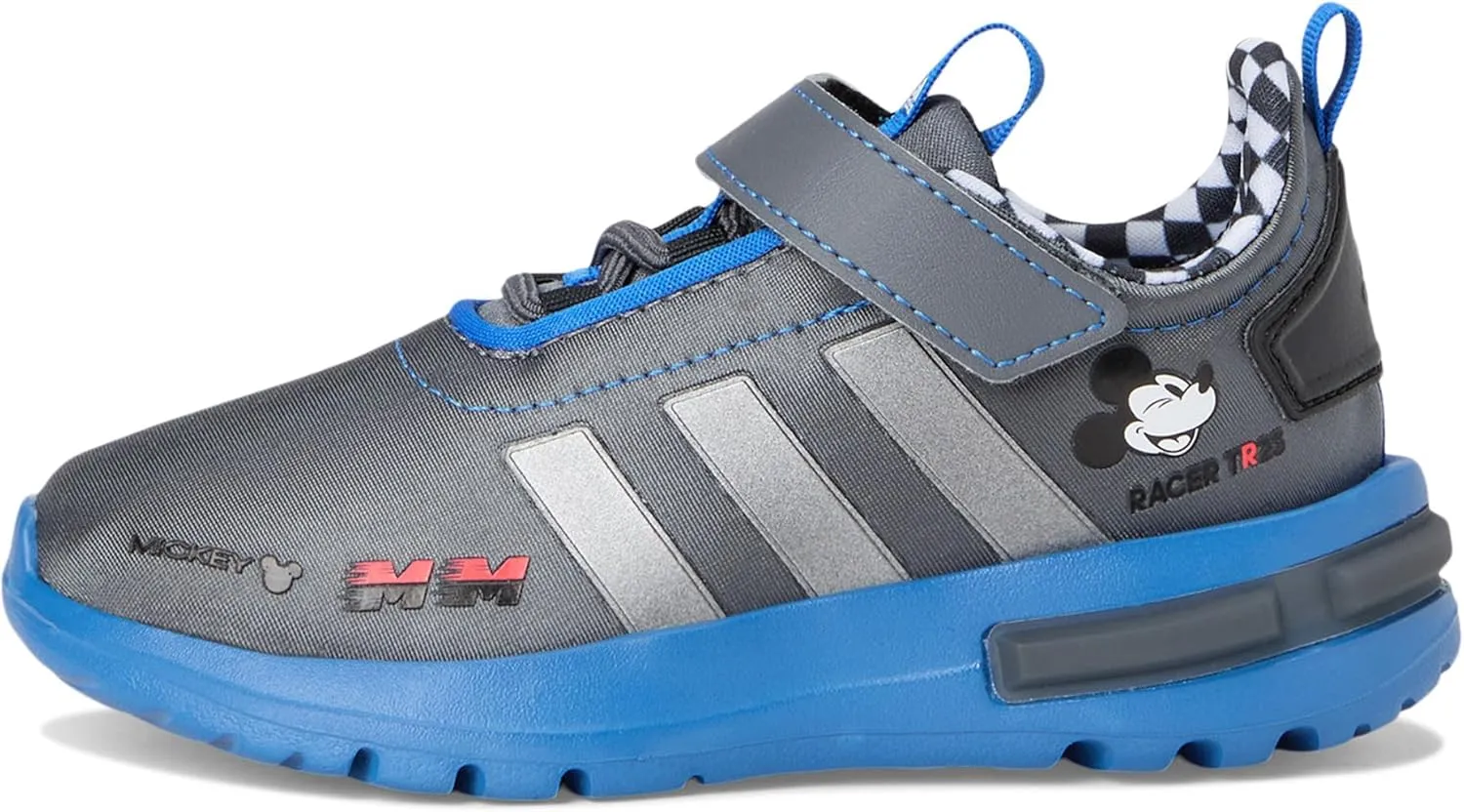 adidas Baby-Boy's Mickey Mouse Racer Tr 23 Elastic Lace Sportswear Shoes (Toddler) Sneaker