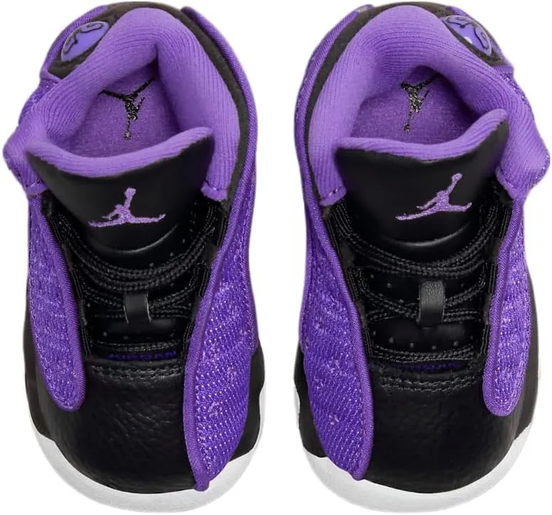 Air Jordan 13 Retro Purple Venom Infant Toddler Lifestyle Shoes (Black/Purple)