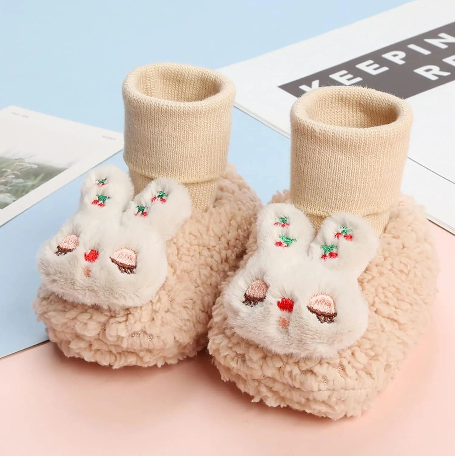 Baby Boots Toddler Boots Soft Bottom Toddler Shoes Plus Velvet Thick Non Slip Large Cotton Shoes 6 Months Baby Shoes