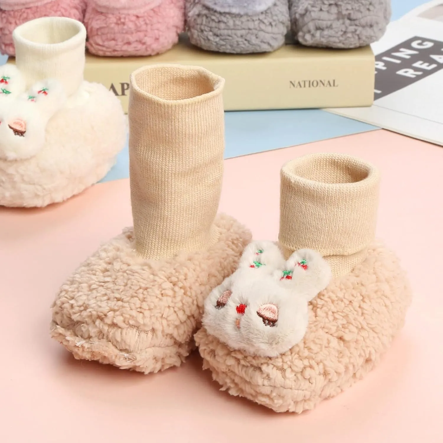 Baby Boots Toddler Boots Soft Bottom Toddler Shoes Plus Velvet Thick Non Slip Large Cotton Shoes 6 Months Baby Shoes