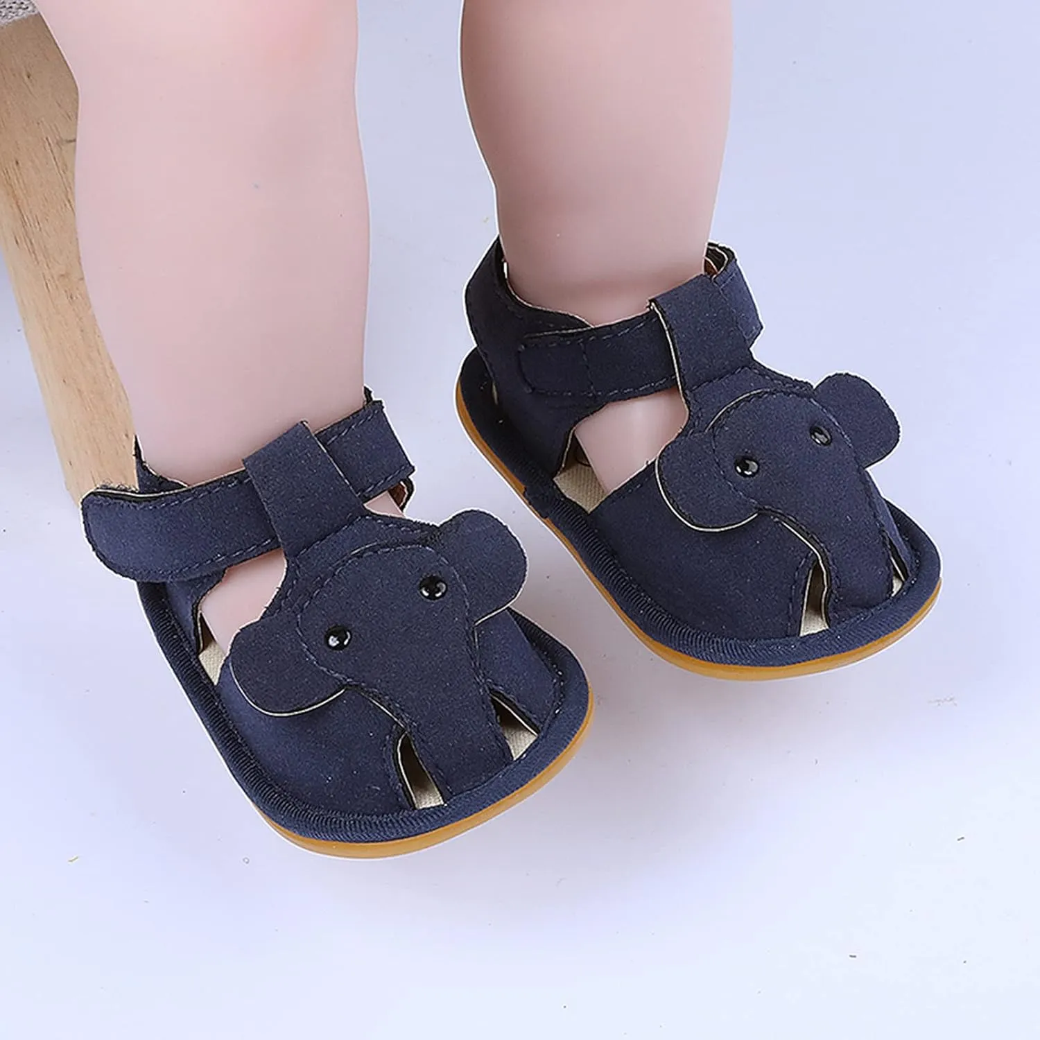 Baby Boy and Unisex Sandals Shoes for Infant/Toddlers First Walkers Prewalkers Soft Anti-Slip Sole (Blue, 9-18 Months)