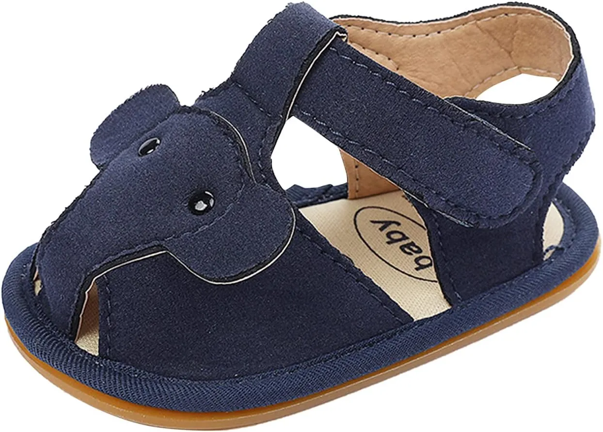 Baby Boy and Unisex Sandals Shoes for Infant/Toddlers First Walkers Prewalkers Soft Anti-Slip Sole (Blue, 9-18 Months)