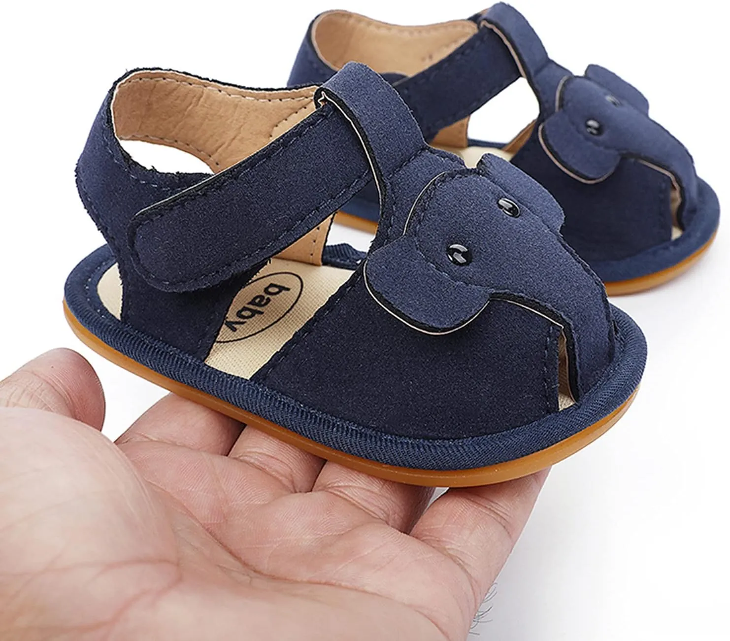 Baby Boy and Unisex Sandals Shoes for Infant/Toddlers First Walkers Prewalkers Soft Anti-Slip Sole (Blue, 9-18 Months)