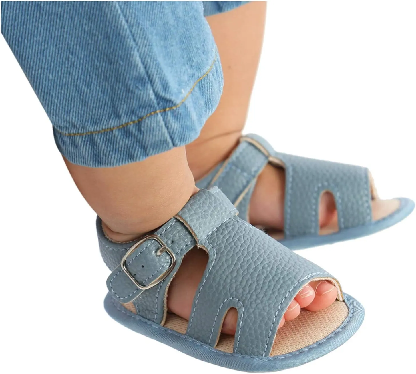Baby Boy Girl Summer Sandals Outdoor Beach Anti-Slip Rubber Soft Sole Newborn Toddler First Walker Shoes 0-18Months