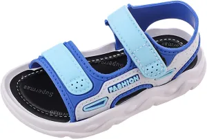 Baby Boy Unisex Sandals for Infant/Toddlers Summer Outdoor Shoes Athletic Non-Slip Soft Sole Shoes (Blue, 8.5 Toddler)