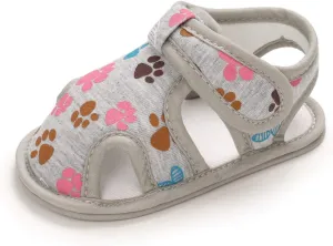 Baby Boys Girls Cartoon &Star Sandals Infant Outdoor Summer Beach Shoes Non Slip Soft Sole Toddler First Walker