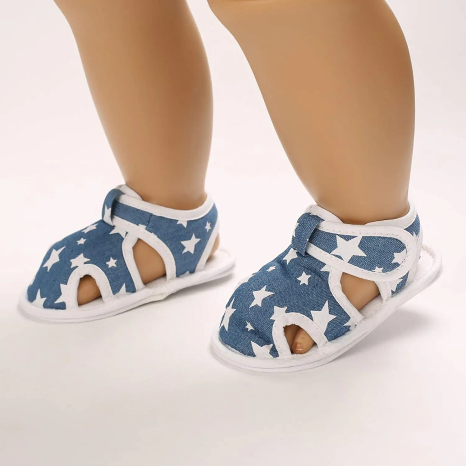 Baby Boys Girls Cartoon &Star Sandals Infant Outdoor Summer Beach Shoes Non Slip Soft Sole Toddler First Walker