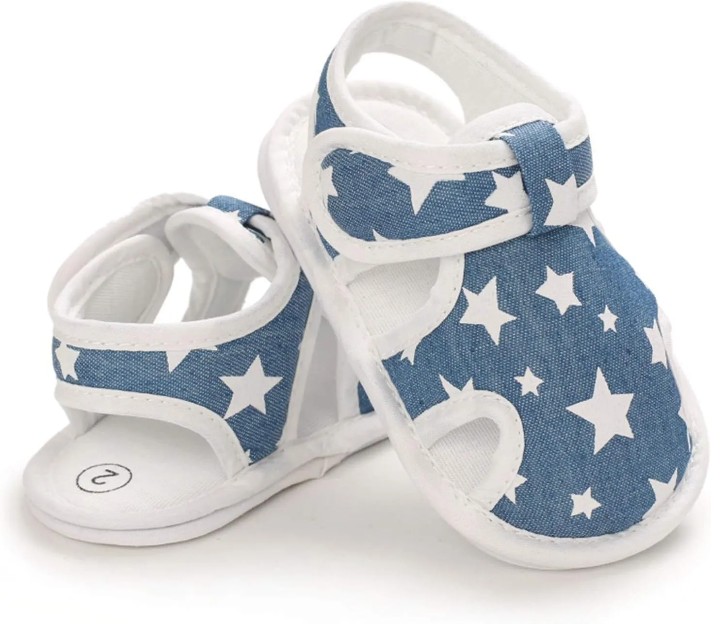 Baby Boys Girls Cartoon &Star Sandals Infant Outdoor Summer Beach Shoes Non Slip Soft Sole Toddler First Walker