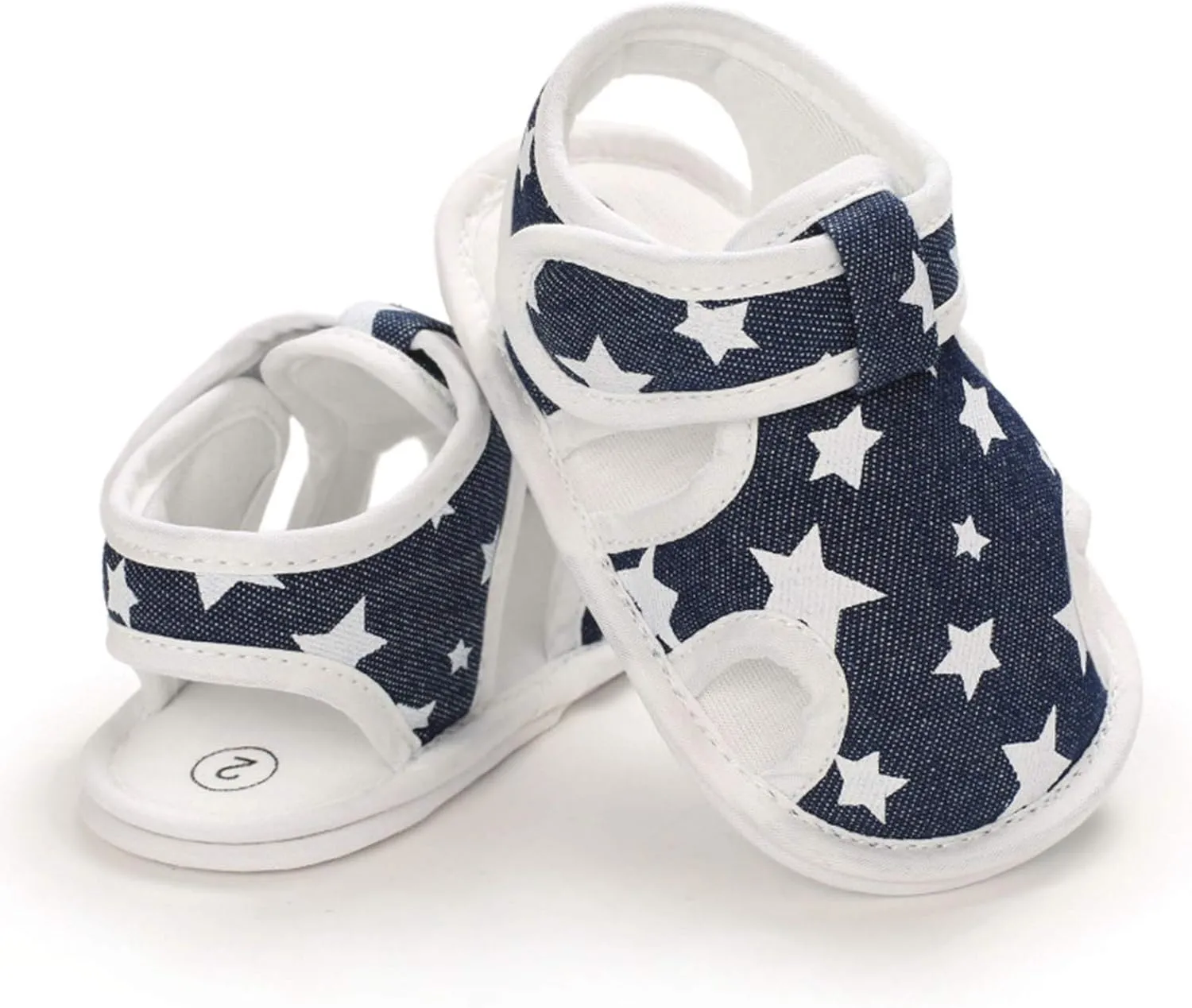 Baby Boys Girls Cartoon &Star Sandals Infant Outdoor Summer Beach Shoes Non Slip Soft Sole Toddler First Walker