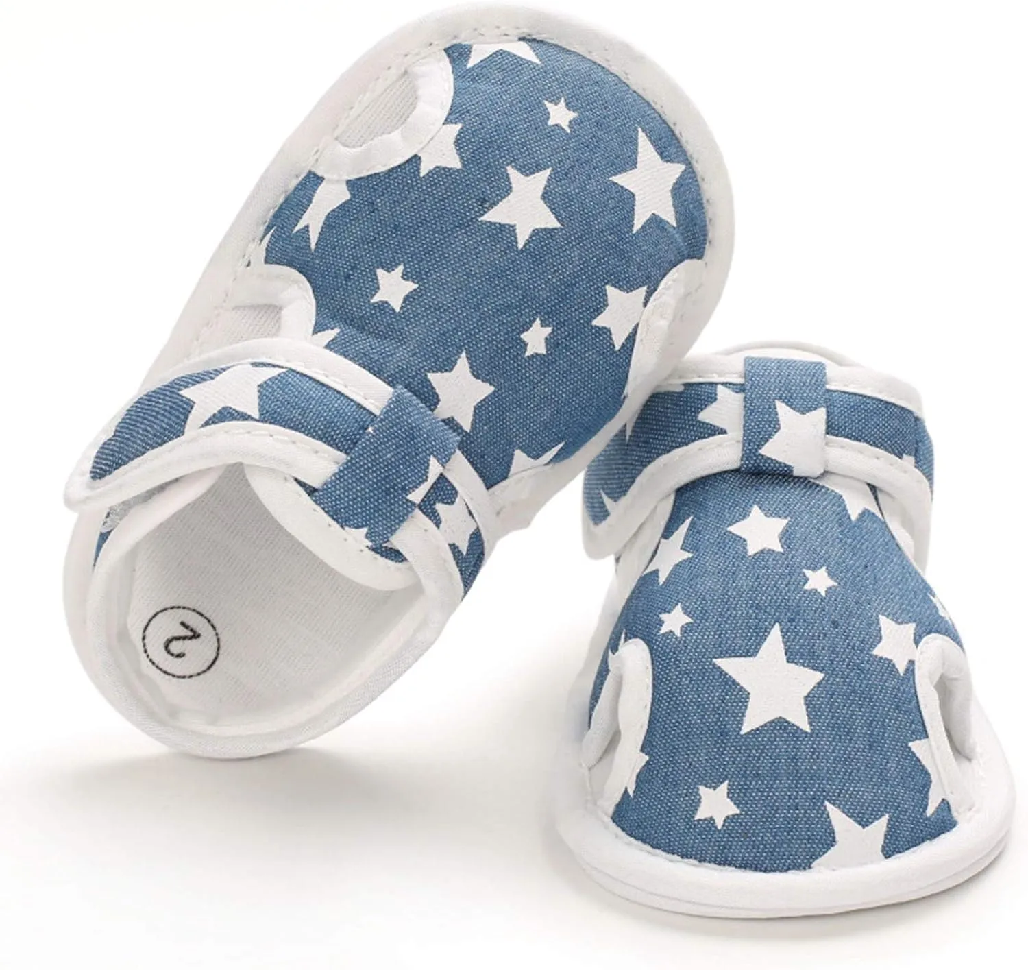 Baby Boys Girls Cartoon &Star Sandals Infant Outdoor Summer Beach Shoes Non Slip Soft Sole Toddler First Walker