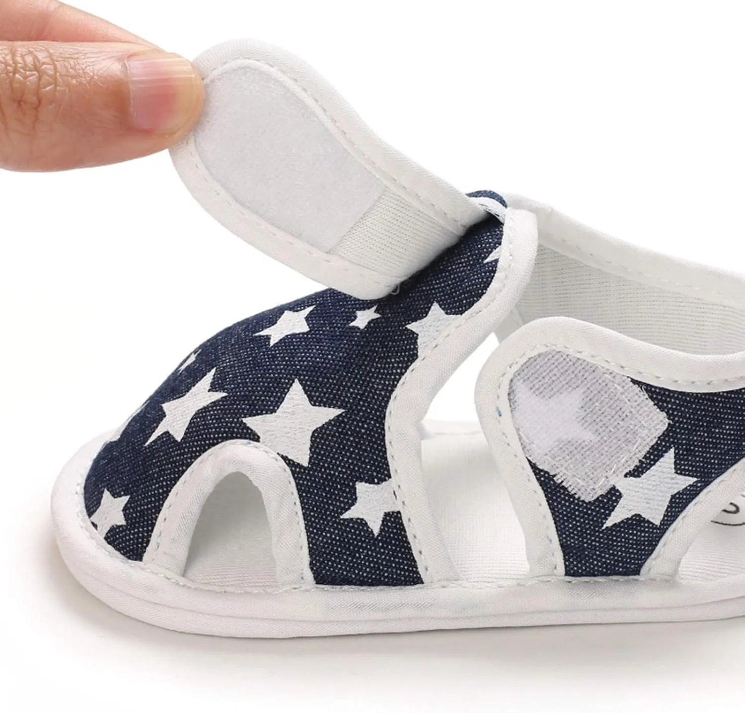 Baby Boys Girls Cartoon &Star Sandals Infant Outdoor Summer Beach Shoes Non Slip Soft Sole Toddler First Walker
