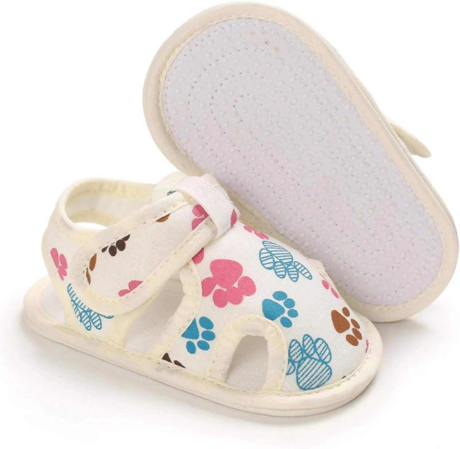 Baby Boys Girls Cartoon &Star Sandals Infant Outdoor Summer Beach Shoes Non Slip Soft Sole Toddler First Walker