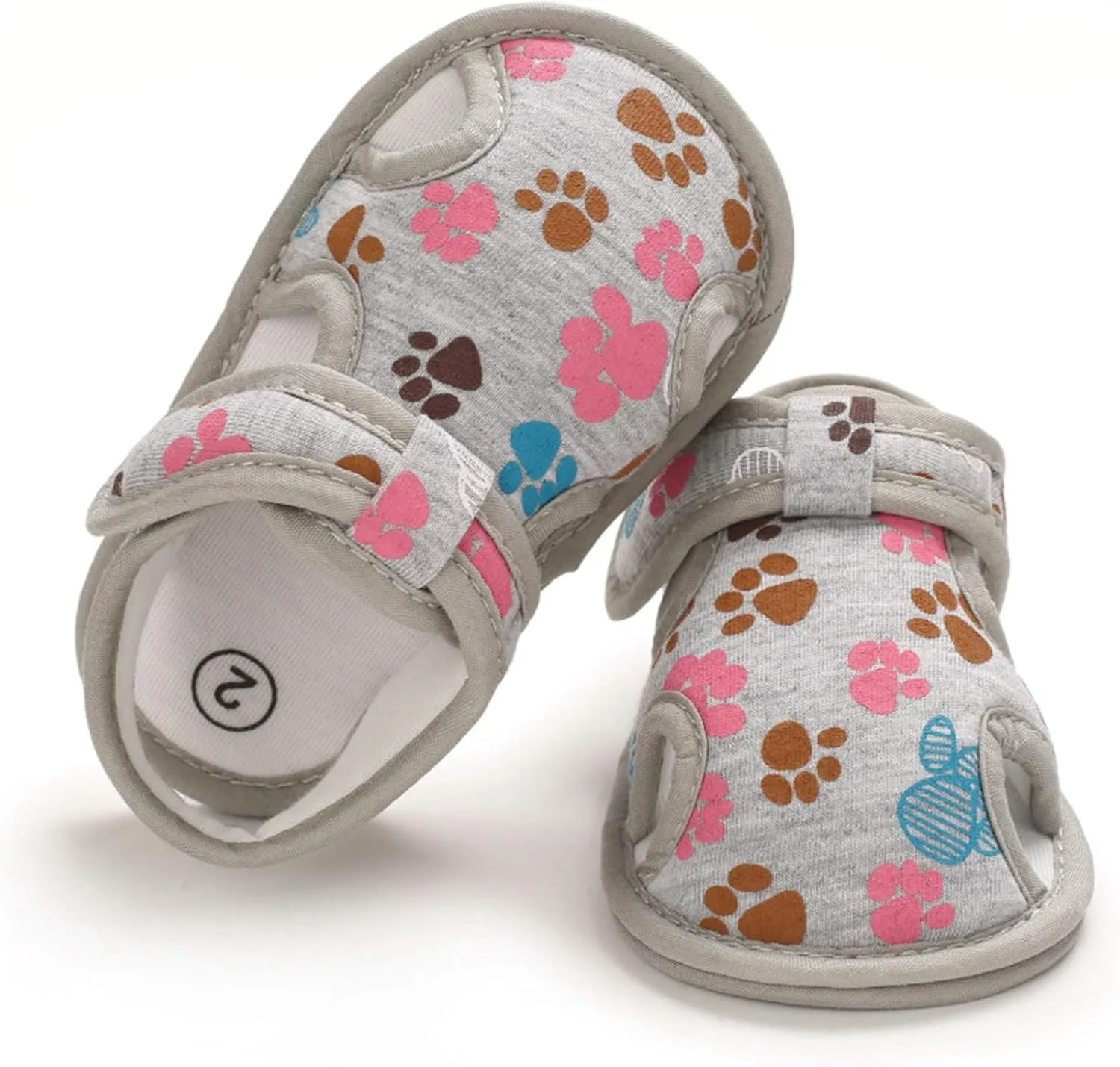 Baby Boys Girls Cartoon &Star Sandals Infant Outdoor Summer Beach Shoes Non Slip Soft Sole Toddler First Walker