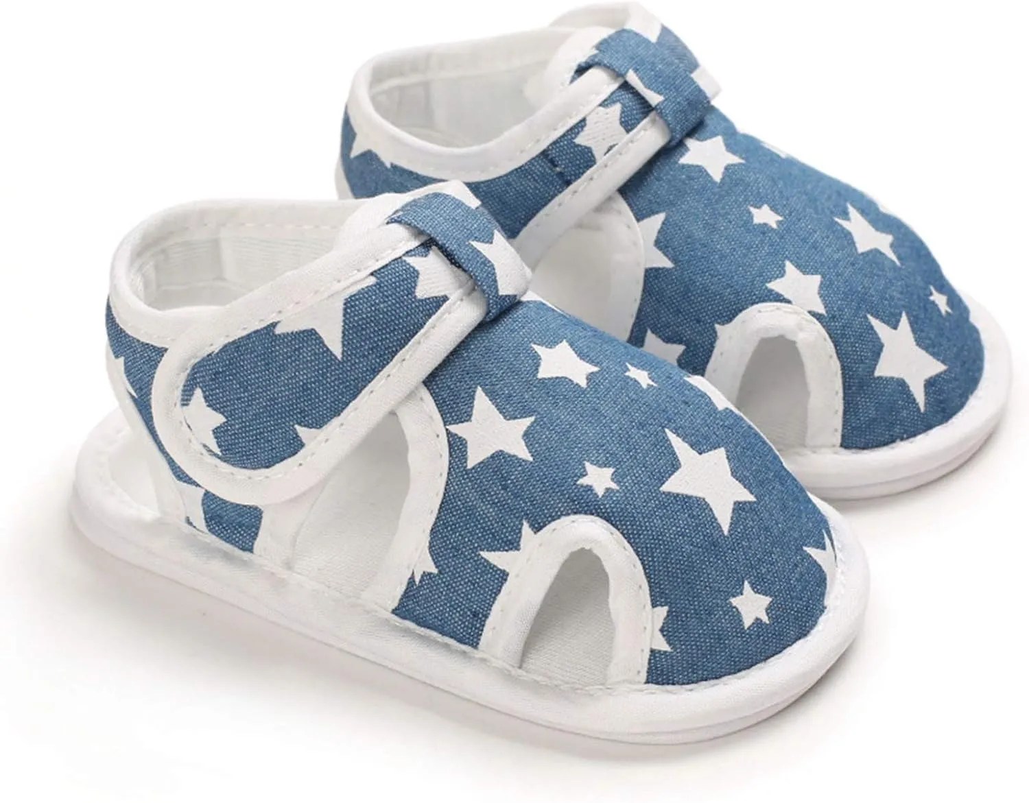 Baby Boys Girls Cartoon &Star Sandals Infant Outdoor Summer Beach Shoes Non Slip Soft Sole Toddler First Walker
