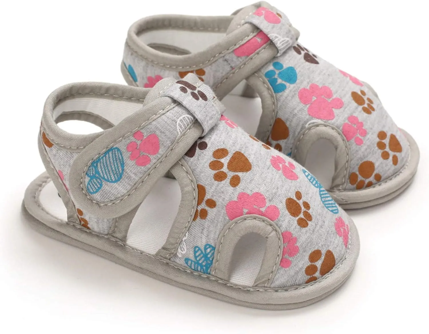 Baby Boys Girls Cartoon &Star Sandals Infant Outdoor Summer Beach Shoes Non Slip Soft Sole Toddler First Walker