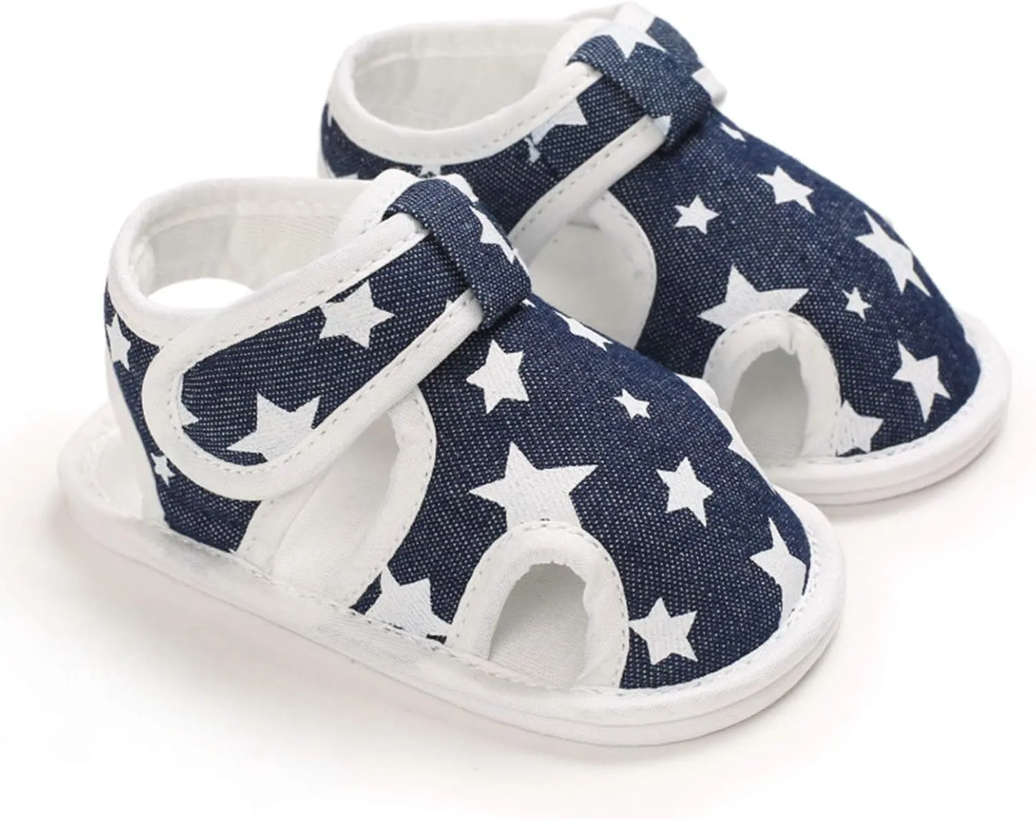 Baby Boys Girls Cartoon &Star Sandals Infant Outdoor Summer Beach Shoes Non Slip Soft Sole Toddler First Walker