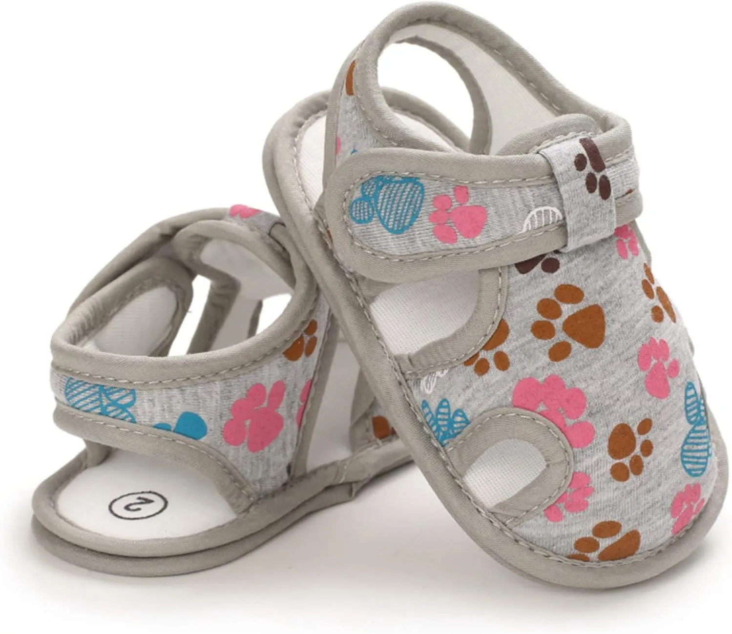 Baby Boys Girls Cartoon &Star Sandals Infant Outdoor Summer Beach Shoes Non Slip Soft Sole Toddler First Walker