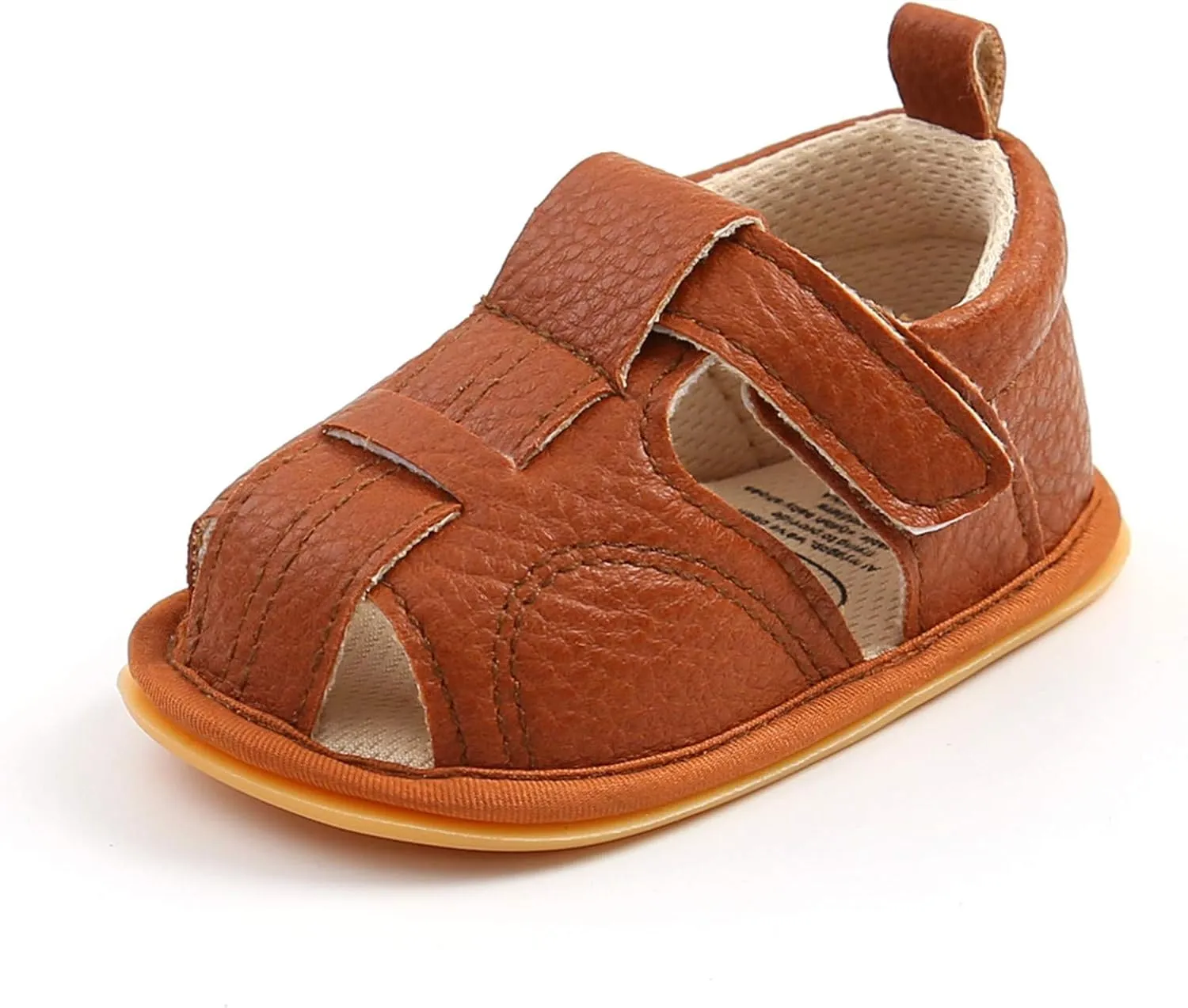 Baby Boys Girls Cotton Shoes Toddler Flat Bottom Non-Slip Soft Walking Sandals Slip-on Style Shoes