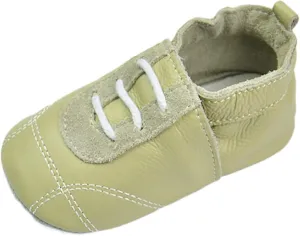 Baby Boys Girls occasin Slippers, Soft Sole Leather Anti-Slip Walking rib Shoes for Infant Toddler Pre-alker
