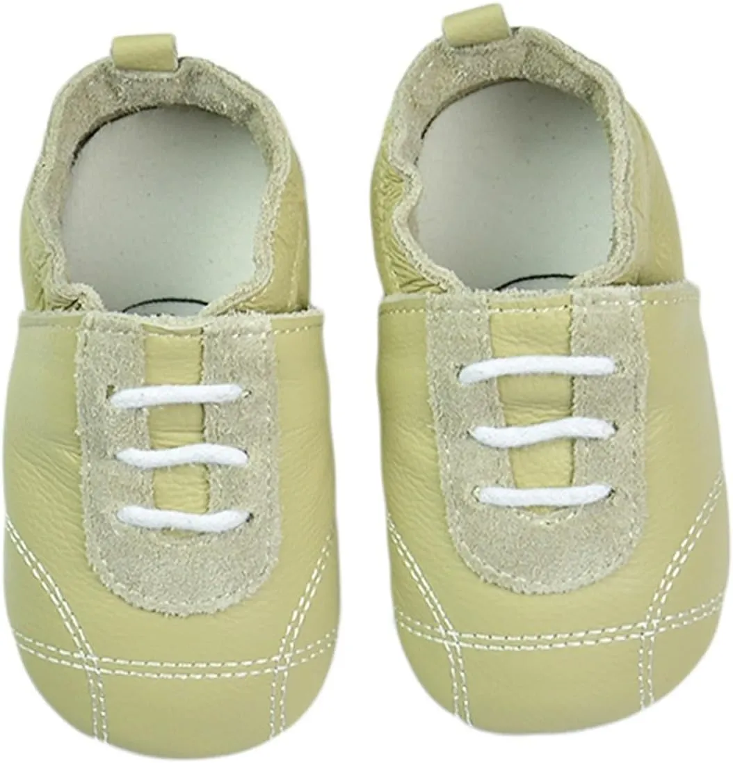 Baby Boys Girls occasin Slippers, Soft Sole Leather Anti-Slip Walking rib Shoes for Infant Toddler Pre-alker