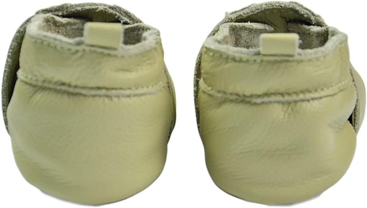 Baby Boys Girls occasin Slippers, Soft Sole Leather Anti-Slip Walking rib Shoes for Infant Toddler Pre-alker