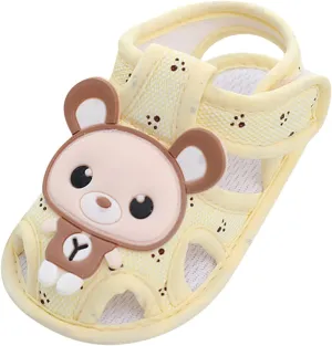 Baby Boys Girls Sandals Premium Infant Summer Outdoor Shoes Cotton Lightweight Soft Sole Anti-Slip Walking Shoes