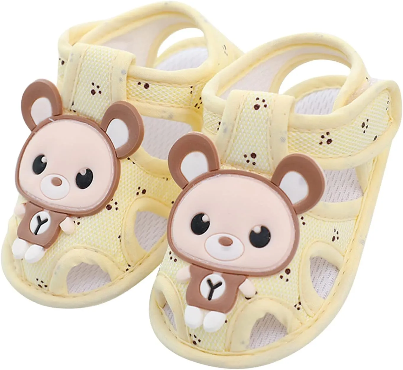 Baby Boys Girls Sandals Premium Infant Summer Outdoor Shoes Cotton Lightweight Soft Sole Anti-Slip Walking Shoes