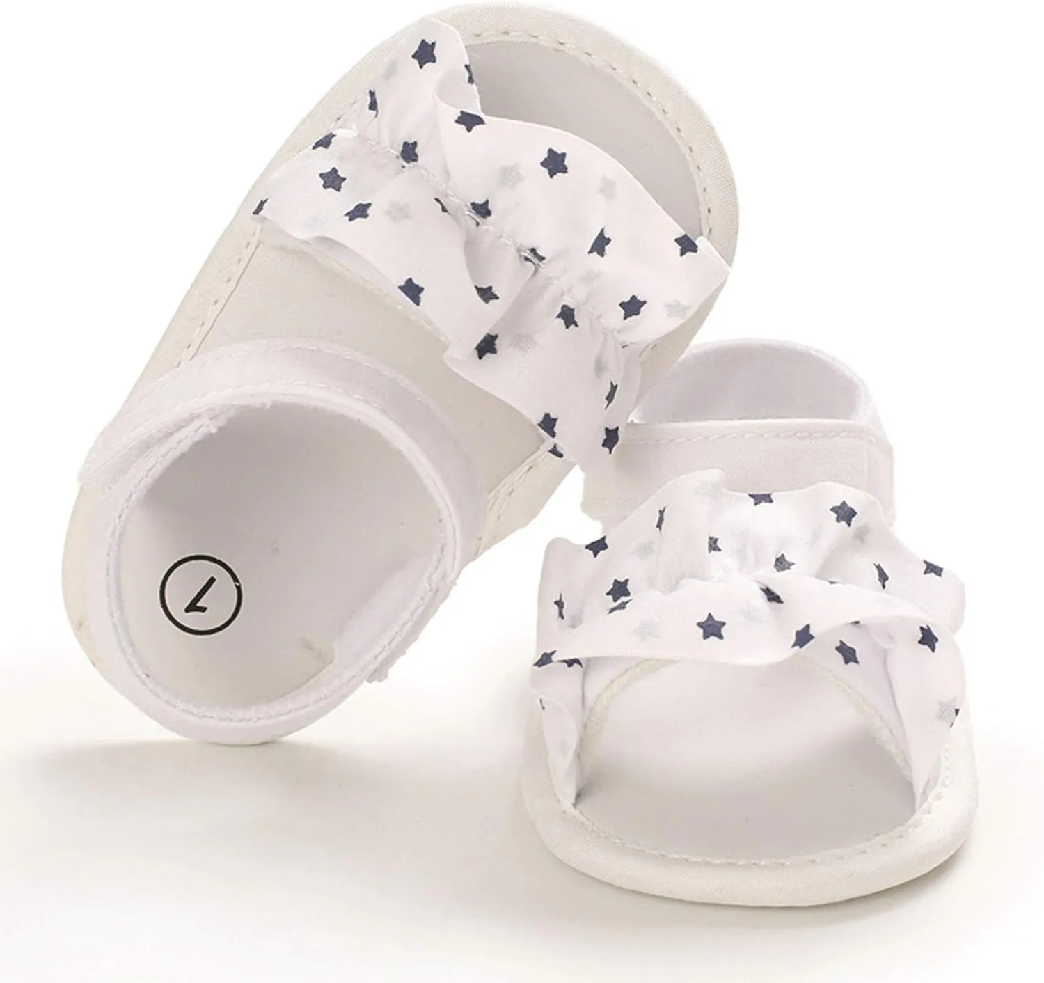 Baby Boys Girls Sandals Star Soft Non-Slip Rubber Sole Summer Infant Toddler Walking Shoes Flat Shoes First Walkers