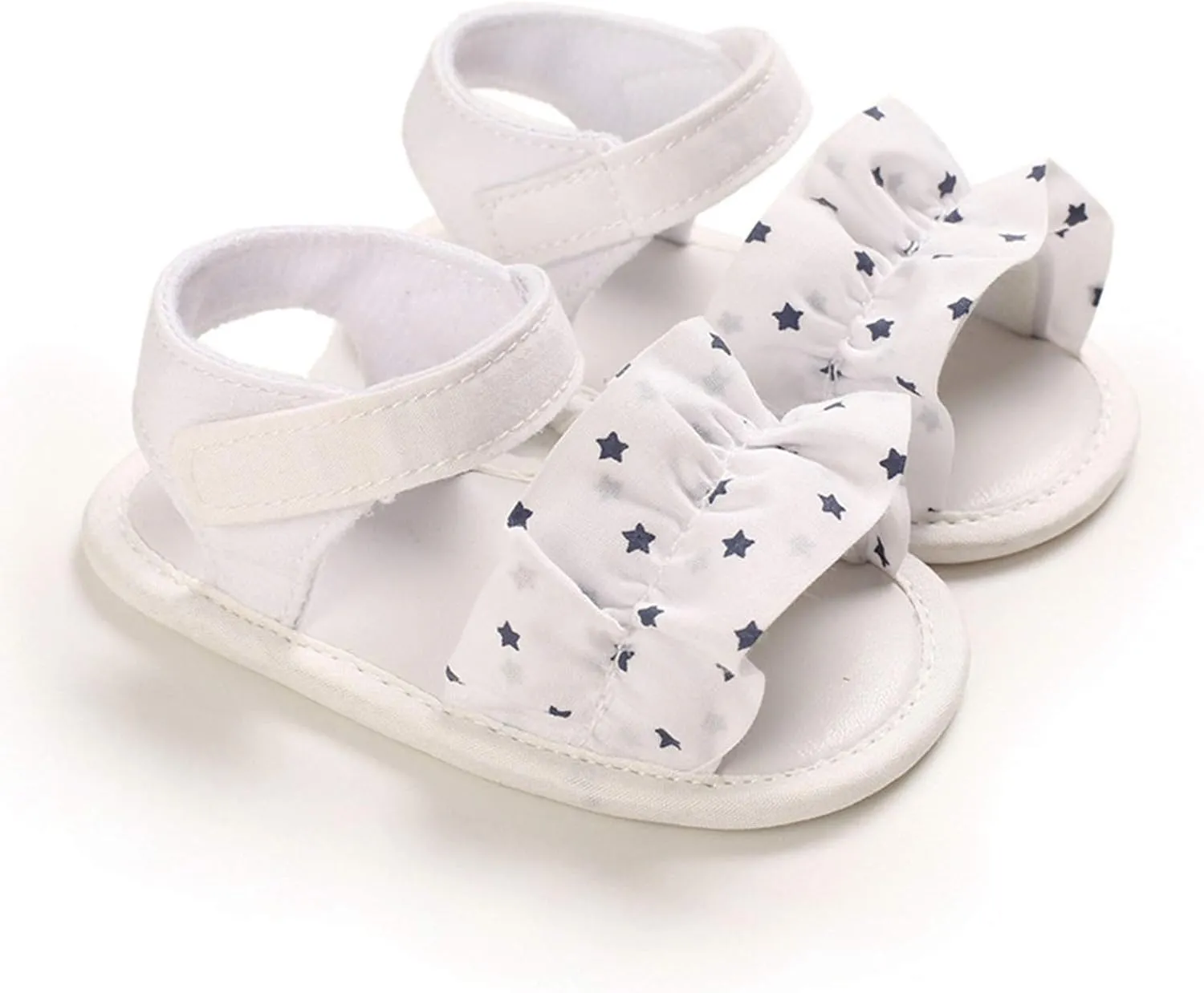 Baby Boys Girls Sandals Star Soft Non-Slip Rubber Sole Summer Infant Toddler Walking Shoes Flat Shoes First Walkers