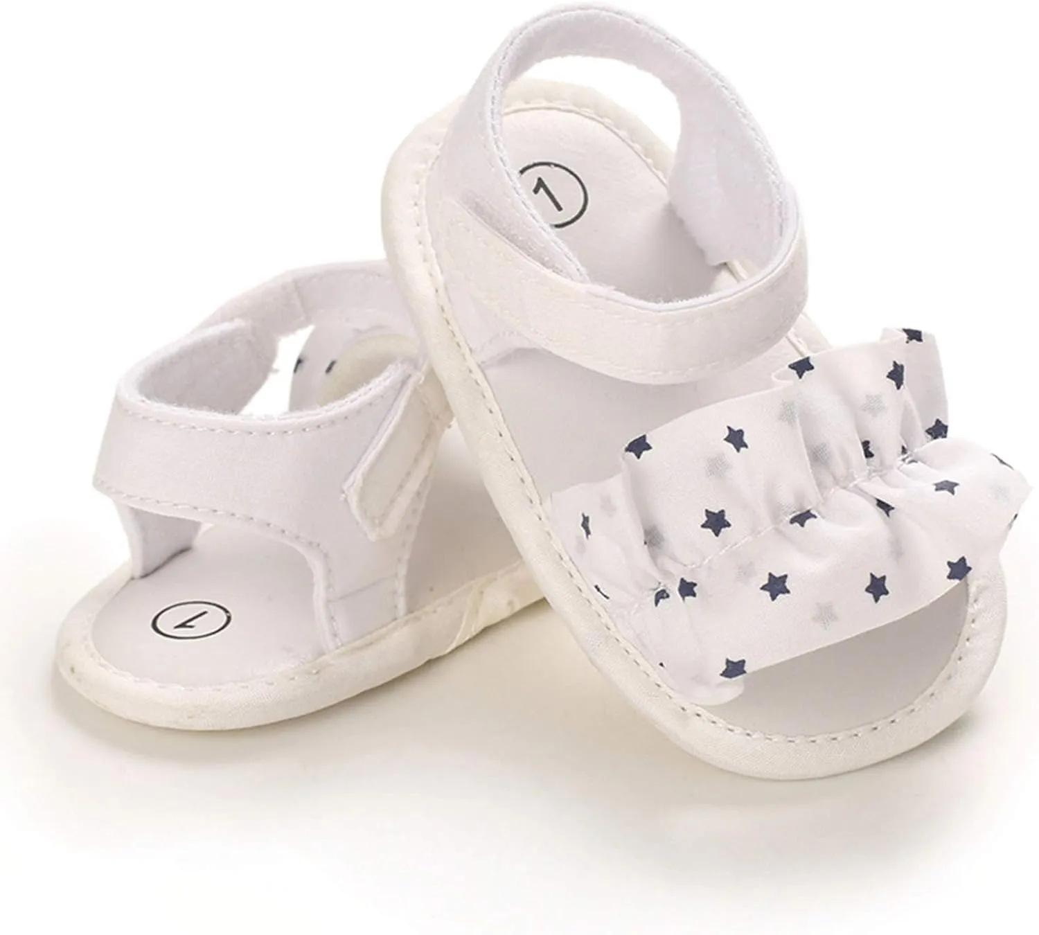 Baby Boys Girls Sandals Star Soft Non-Slip Rubber Sole Summer Infant Toddler Walking Shoes Flat Shoes First Walkers