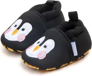 Baby Boys Girls Winter Warm Slipper Soft Sole Non Slip Cute Penguin Sneaker Toddler First-Walkers House Shoes Size 11 Boys Shoes