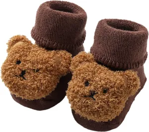 Baby Cute Cartoon Socks Shoess Cartoon Bear Shape Cute Baby Shoes Baby Soft Sole Shoes Baby Walking Shoes