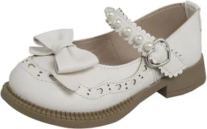 Baby Girls Bow Mary Jane Shoes Soft Sole Single Shoes New Lightweight Soft Breathable Non Slip Shoes Toddler Shoes