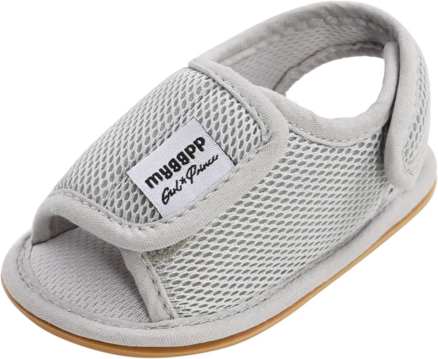 Baby Girls Boys Sandal Infant Toddler Shoes Outdoor Prewalker Mesh Non-Slip Soft Sole Flat Shoes (Grey, 12-12M)