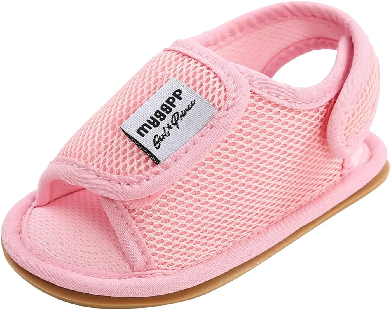 Baby Girls Boys Sandal Infant Toddler Shoes Outdoor Prewalker Mesh Non-Slip Soft Sole Flat Shoes (Pink, 12-12M)
