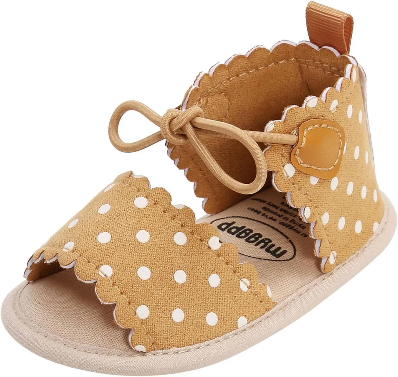 Baby Girls Boys Sandals Infant Toddler High Top Shoes Lightweight Anti-Slip Soft Sole Flat Shoes (Yellow, 12-12M)