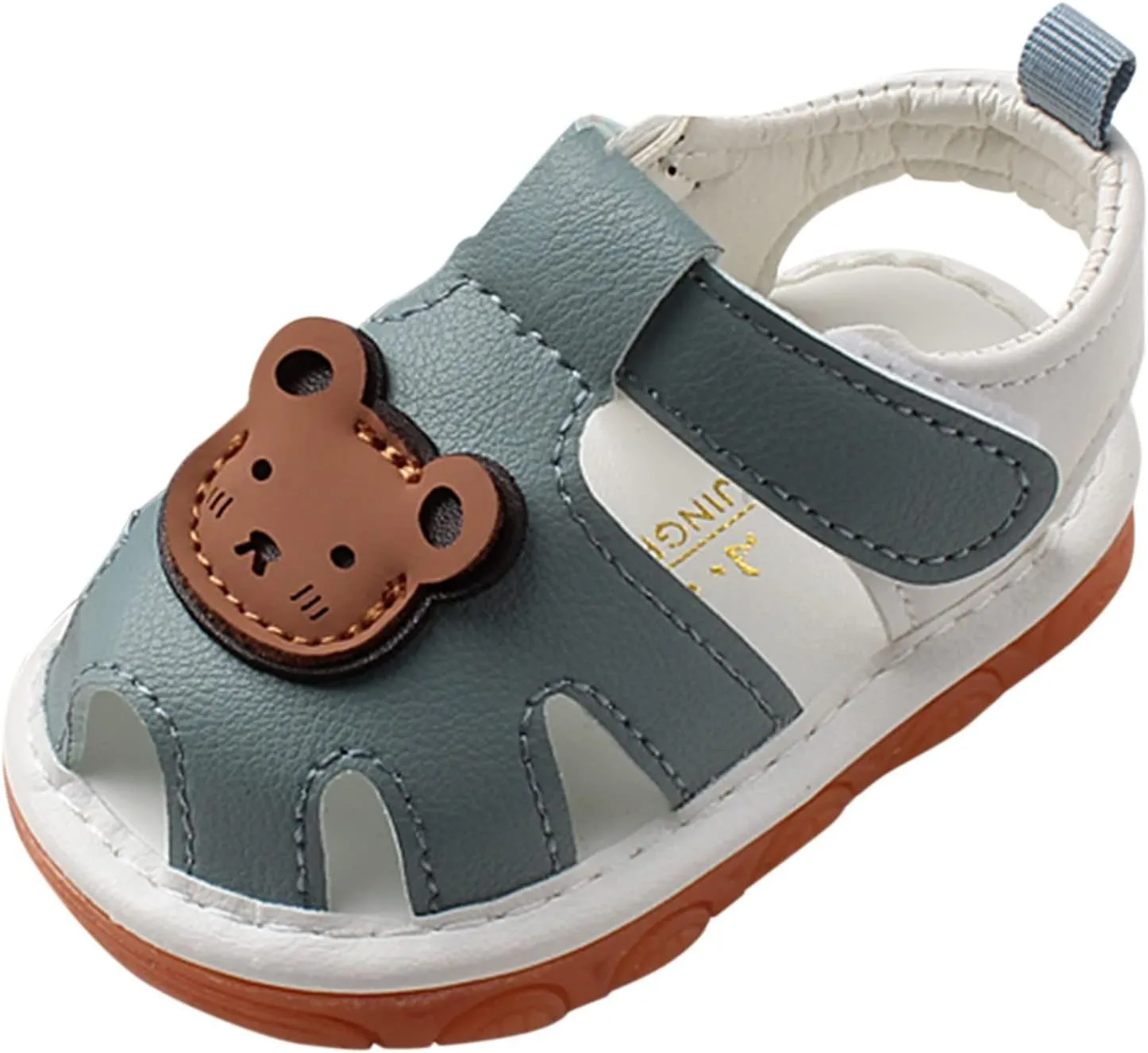 Baby Girls Boys Sandals Infant Toddler Shoes First Walking Shoes Soft Anti-Slip Sole Flat Shoes Causal (Blue, 6 Infant)