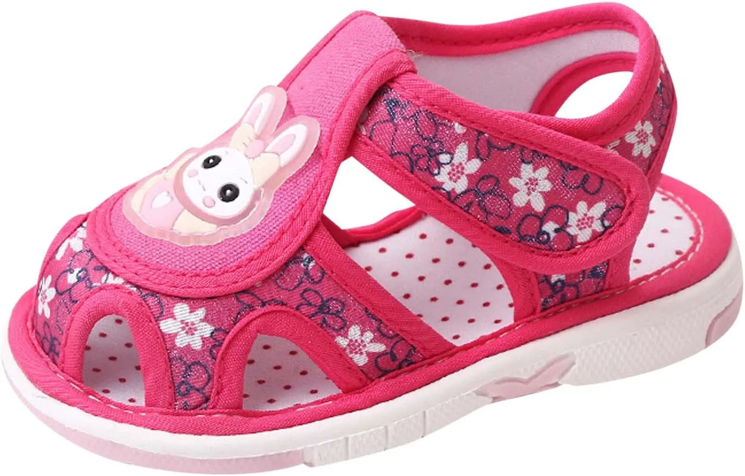 Baby Girls Boys Sandals Infant Toddler Shoes Outdoor First Walkers Athletic Hollow Prewalker (Hot Pink, 8.5 Toddler)