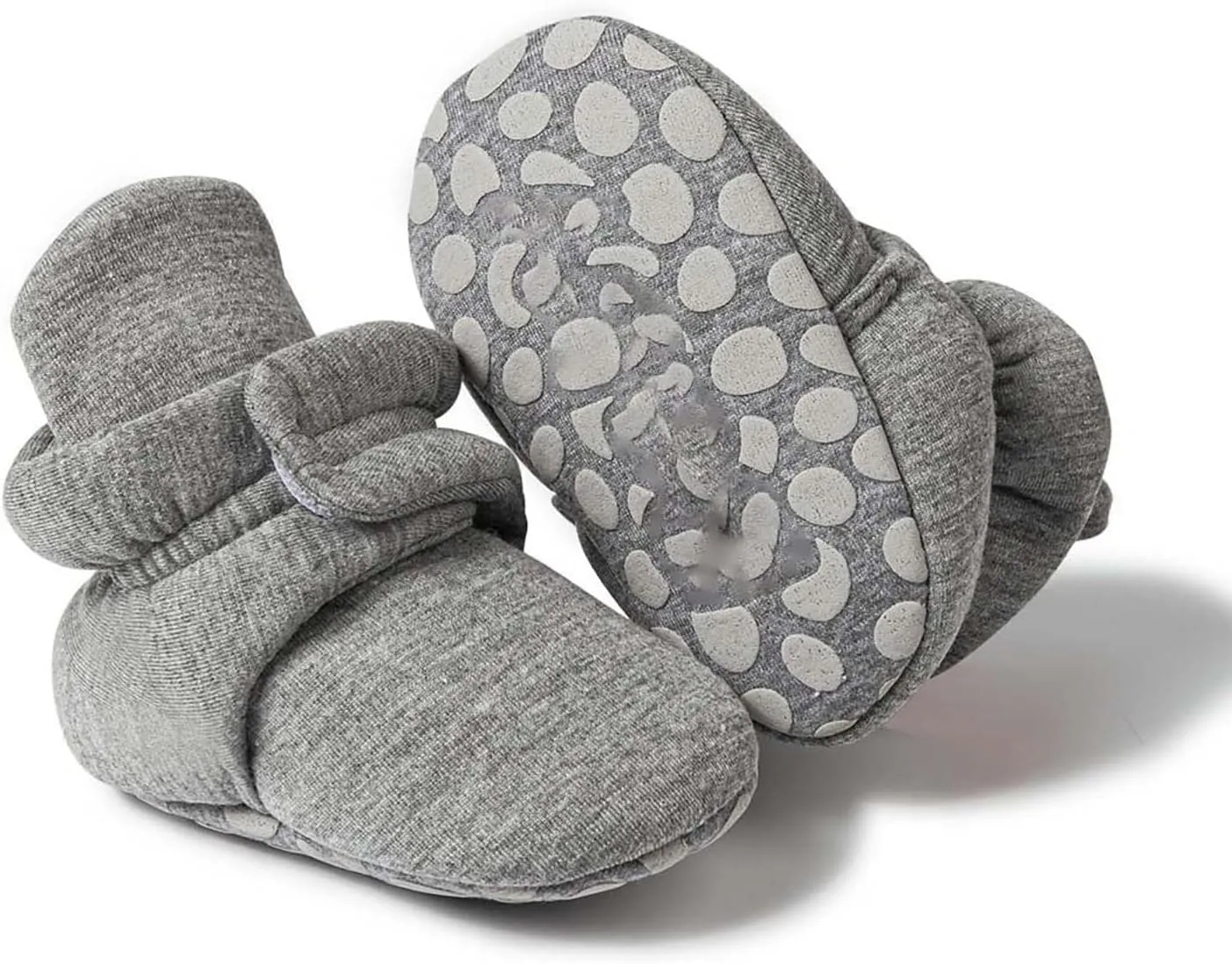 Baby Girls Boys Shoes Socks Solid Color Knitted Plush Soft Sole Anti-Slip Warm Winter Indoor Outdoor Casual Shoes