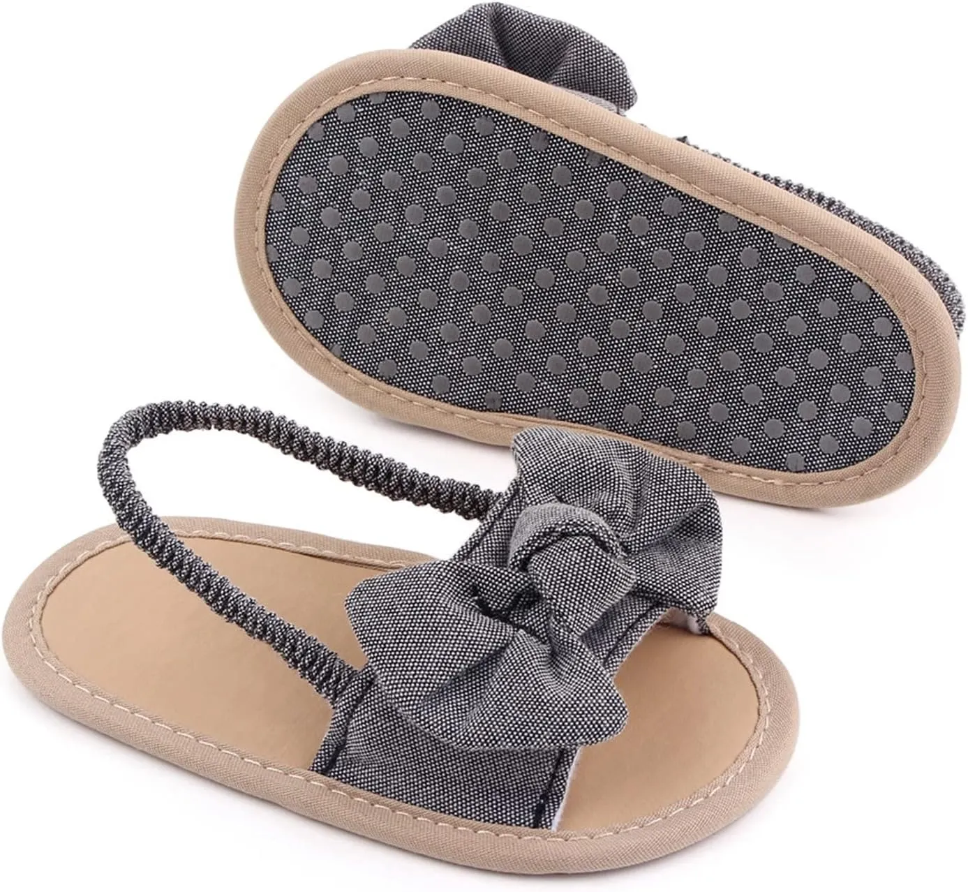 Baby Girls Butterfly Rome Sandals Summer Shoes Infant First Walking Slipper Shoes Non-Slip Beach Sandals