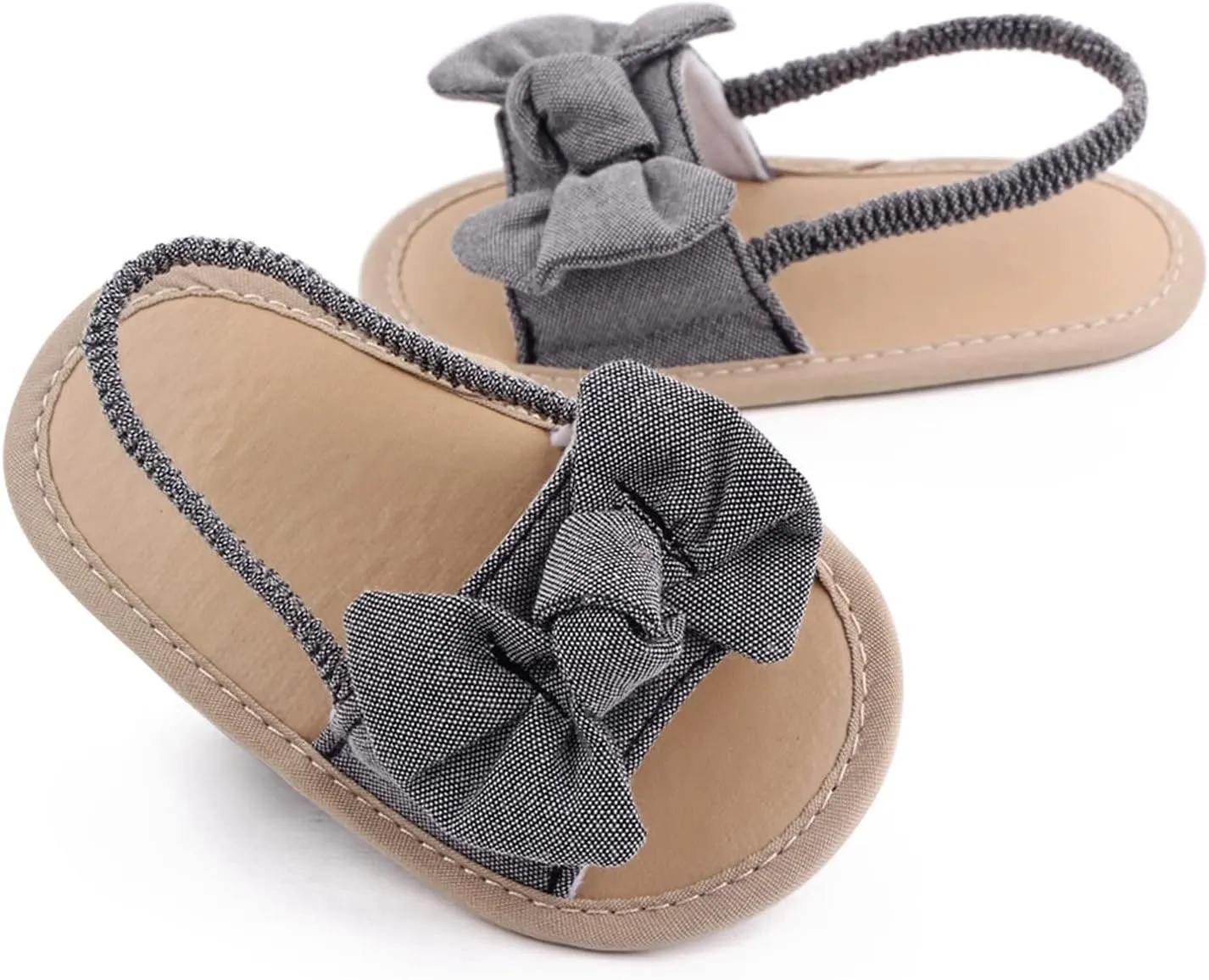 Baby Girls Butterfly Rome Sandals Summer Shoes Infant First Walking Slipper Shoes Non-Slip Beach Sandals