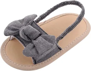 Baby Girls Butterfly Rome Sandals Summer Shoes Infant First Walking Slipper Shoes Non-Slip Beach Sandals