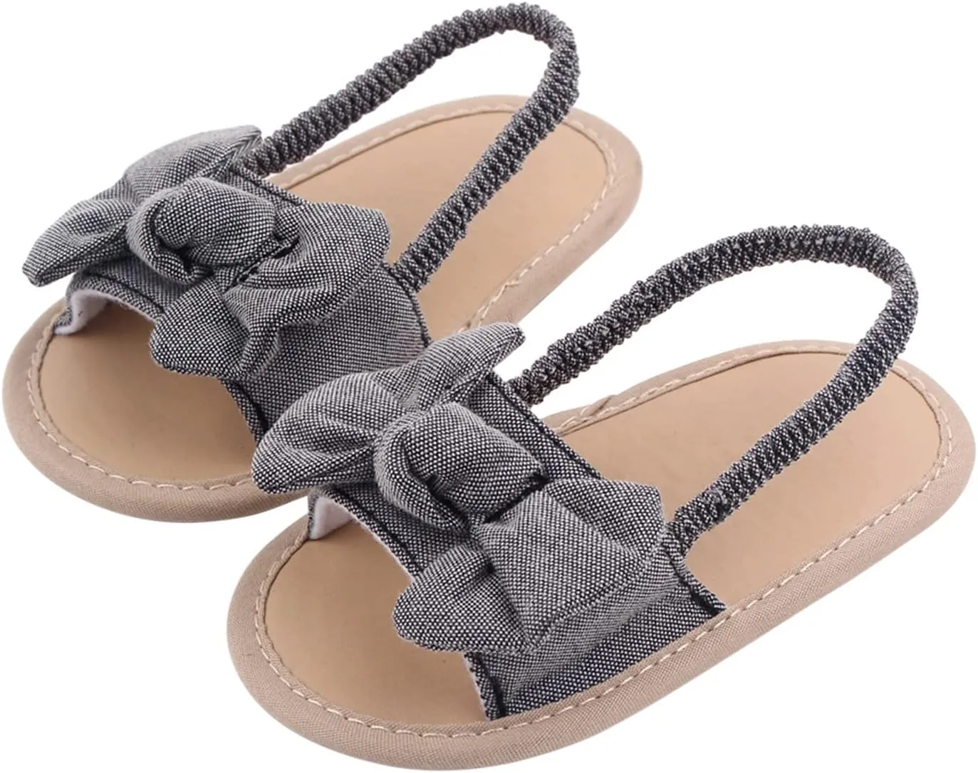 Baby Girls Butterfly Rome Sandals Summer Shoes Infant First Walking Slipper Shoes Non-Slip Beach Sandals